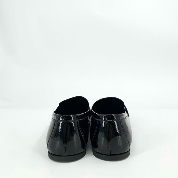 Prada Black Patent Leather Flats Size 36 With Triangle Logo - Picture 6 of 8